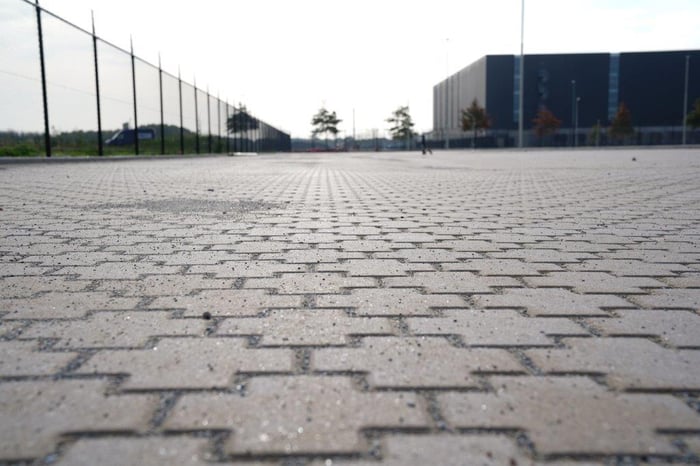 Parkeergebied duurzaam beton 