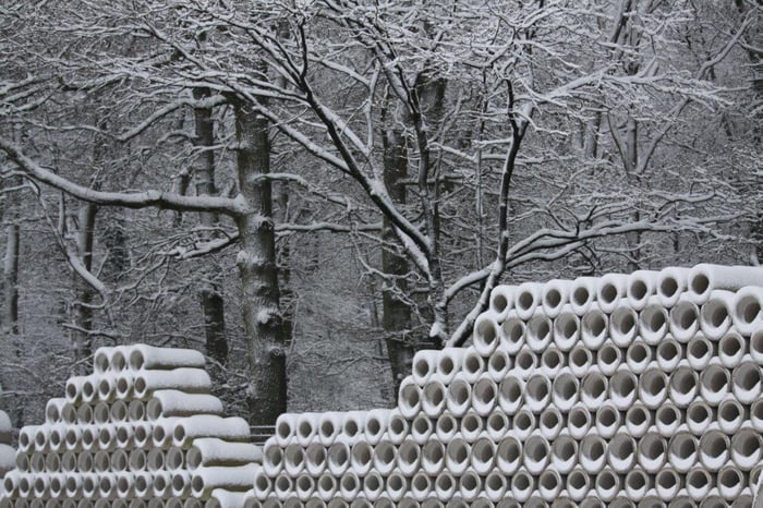 Rioolbuizen in de winter