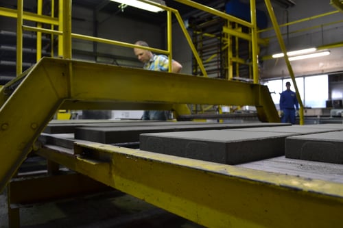 Productie troittoirtegels Heumen - Augustus 2015